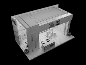 booth exhibition stand a 44 3D Модель
