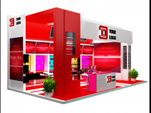 booth exhibition stand a 44 3D Модель