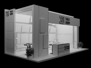 booth exhibition stand a 44 3D Модель