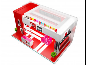 booth exhibition stand a 44 3D Модель