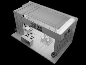 booth exhibition stand a 44 3D Модель