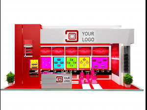 booth exhibition stand a 44 3D Модель