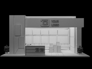 booth exhibition stand a 44 3D Модель
