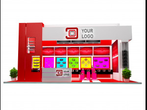 booth exhibition stand a 44 3D Модель