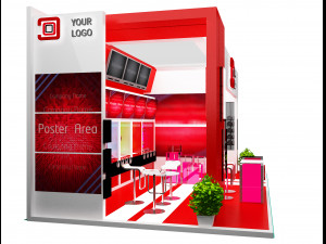 booth exhibition stand a 44 3D Модель