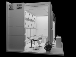 booth exhibition stand a 44 3D Модель