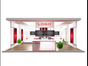 booth exhibition stand a 48 3Dモデル
