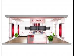 stand espositivo stand a 48 Modello 3D