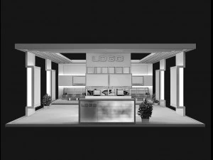 stand espositivo stand a 48 Modello 3D