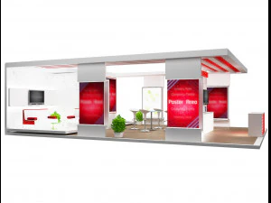 stand espositivo stand a 48 Modello 3D