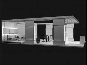 stand espositivo stand a 48 Modello 3D