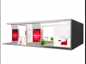 stand espositivo stand a 48 Modello 3D