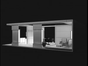 stand espositivo stand a 48 Modello 3D