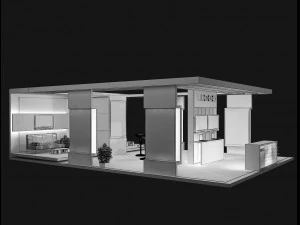 stand espositivo stand a 48 Modello 3D