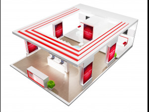 booth exhibition stand a 48 3D Модель