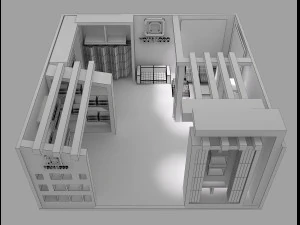 stand espositivo stand a 50 Modello 3D