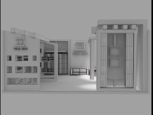 booth exhibition stand a 50 Modelo 3D
