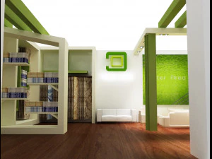 stand espositivo stand a 50 Modello 3D