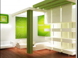 stand espositivo stand a 50 Modello 3D