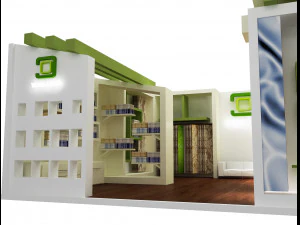 stand espositivo stand a 50 Modello 3D