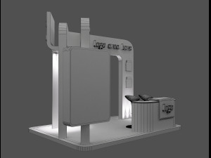 booth exhibition stand a58 3D Модель