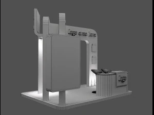 booth exhibition stand a58 3D Model