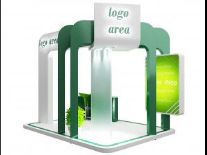 booth exhibition stand a58 3D Model
