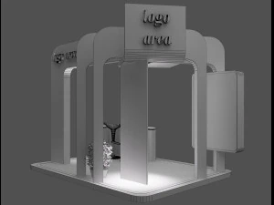 booth exhibition stand a58 3D Model