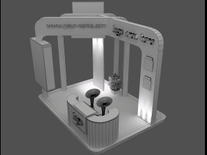 booth exhibition stand a58 3D Модель
