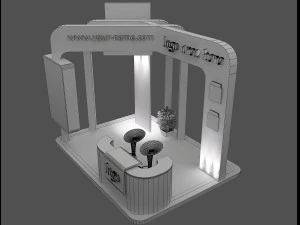 booth exhibition stand a58 3D Model