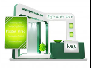 booth exhibition stand a58 3D Model