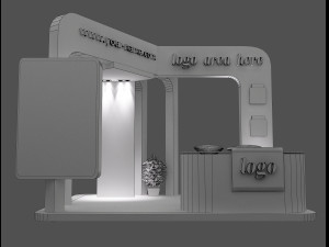 booth exhibition stand a58 3D Модель