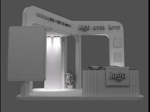 booth exhibition stand a58 3D Model
