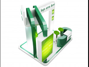booth exhibition stand a58 3D Модель