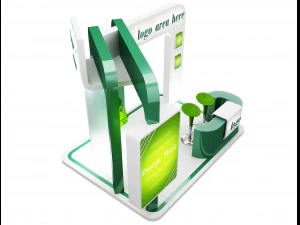 booth exhibition stand a58 3D Model