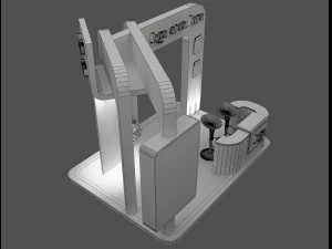 booth exhibition stand a58 3D Model