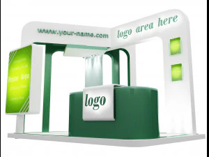 booth exhibition stand a58 3D Model