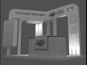 booth exhibition stand a58 3D Модель