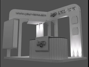 booth exhibition stand a58 3D Model