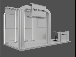 booth exhibition stand a 66 3D Model