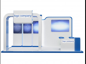 booth exhibition stand a 66 3D Model