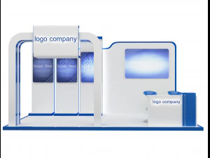 booth exhibition stand a 66 3D Model