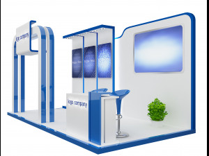booth exhibition stand a 66 3D Model