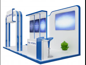 booth exhibition stand a 66 3D Model