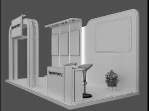 booth exhibition stand a 66 3D Model