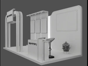 booth exhibition stand a 66 3D Model