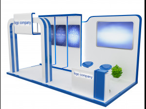 booth exhibition stand a 66 3D Model