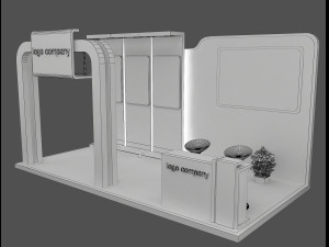 booth exhibition stand a 66 3D Model