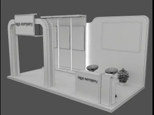booth exhibition stand a 66 3D Model