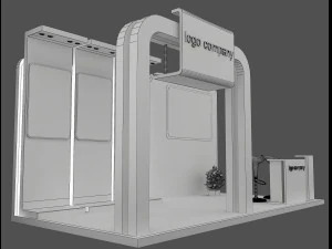 booth exhibition stand a 66 3D Model